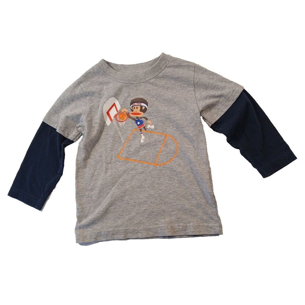 Paul Frank 2009 Basketball Monkey Kids Shirt Sz 24 Months